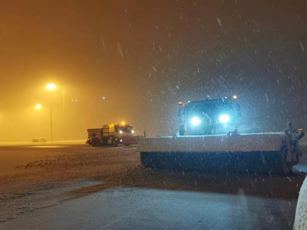 山河智能助力地溫融雪黑科技