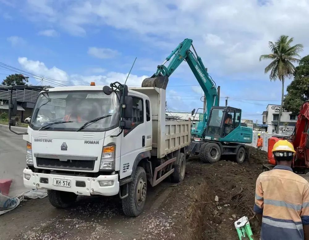 “山河綠”邁向南太平洋島，山河智能輪挖助力斐濟基礎設施建設