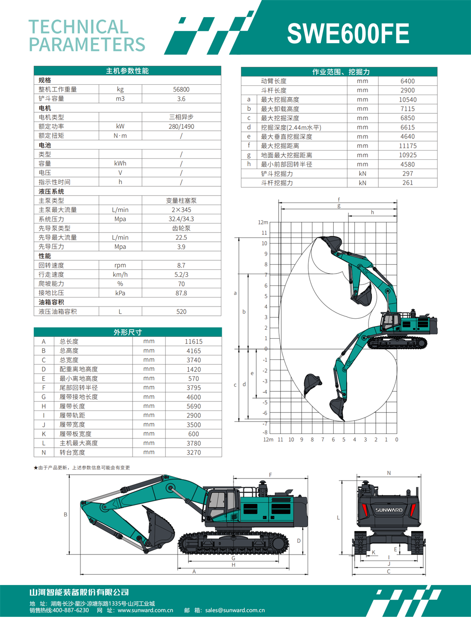 SWE600FE 電動(dòng)挖掘機